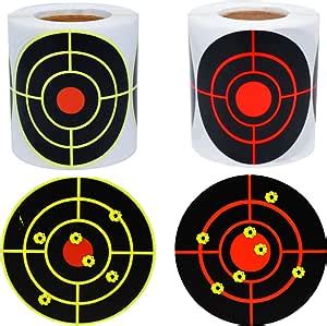 AYWFEY 200 Pcs Splatter Target Stickers 3 Inch Reactive Paper Targets