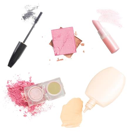 Conjunto de cosméticos de maquillaje Foto Premium