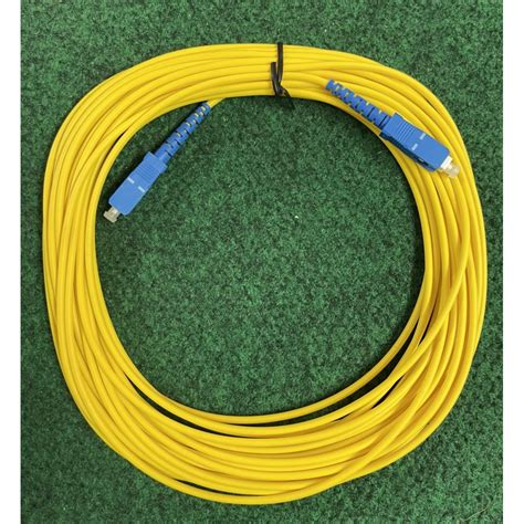 Sc Upc Sc Upc Sm 3mm Fiber Optic Jumper Cable Single Mode Extension Patch Cord ยาว 10m Sc Sc 1