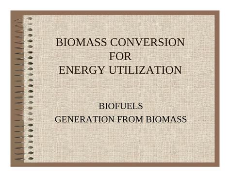 Pdf Biomass Conversion For Fuels Methods Dokumentips