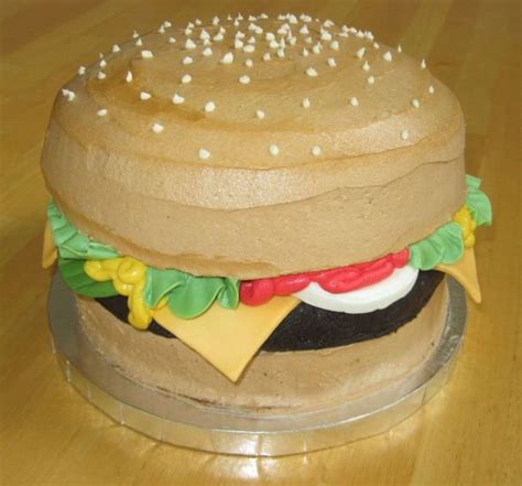 Giant Cheeseburger Cake - CakeCentral.com