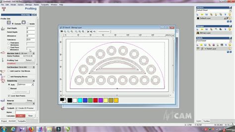 ARTCAM 2D V CURVING TUTORIAL 2 YouTube