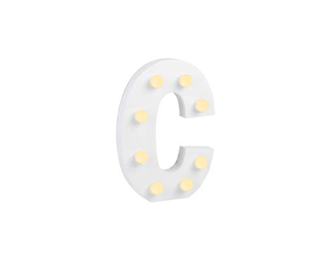 Licht Letter C Verlichte Decoratie Light Letters De Goede Keus