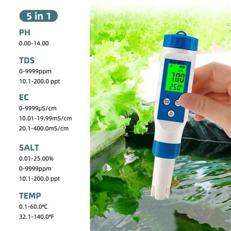 China Bluetooth In Ph Salinity Meter Drinking Water Testing Kit