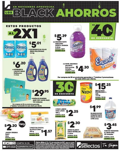 X En Mega Ofertas Con Black Ahorros De S Per Selectos Noviembre