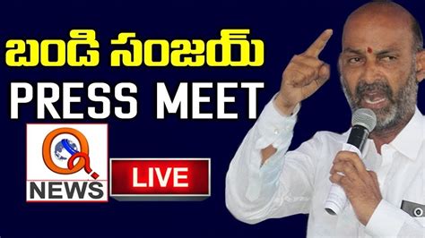 Bjp Chief Bandi Sanjay Press Meet Live Bjp State Office Nampally