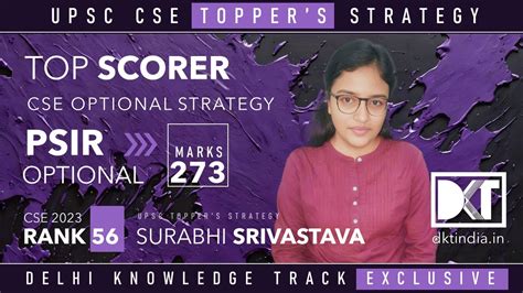 Upsc Cse Optional Strategy For Poilitical Science Ir By Surabhi