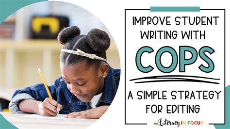 improve student writing  cops  simple strategy  editing