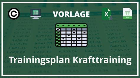 Trainingsplan Krafttraining Vorlage Excel