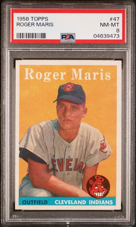 Topps Roger Maris Psa Rookie Exceptional Eye Appe Flickr