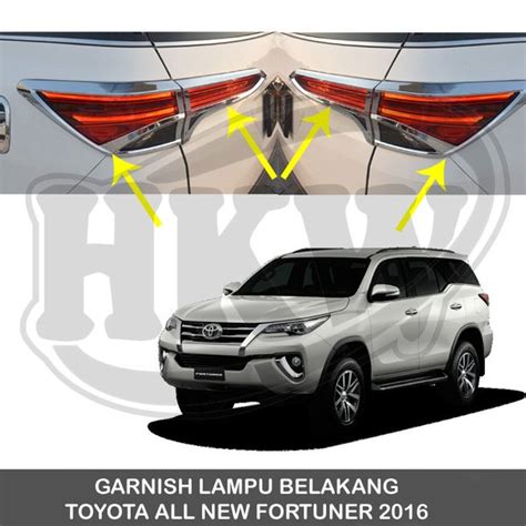 Jual Garnish Lampu Belakang Toyota All New Fortuner Oto Di Lapak