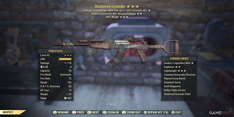 All Fallout 76 Skyline Valley Weapons How To Get Them