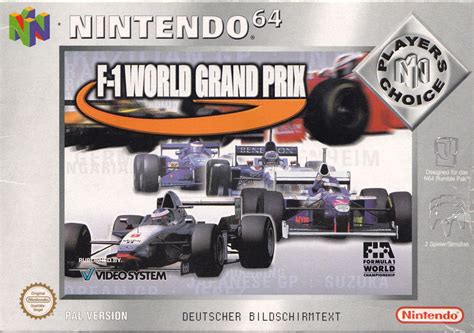 F 1 World Grand Prix 1998 Nintendo 64 Box Cover Art Mobygames