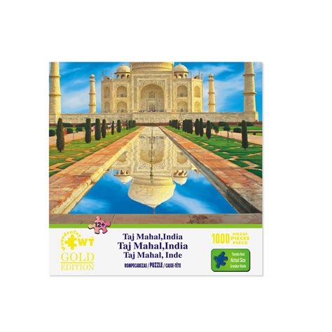 Jigsaw Puzzle Pieces Taj Mahal India Gold Edition Etsy