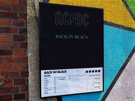 ACDC "Back In Black" Album Cover Poster #6 - lylyprint.com