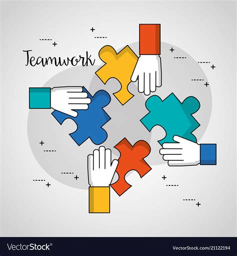 People Teamwork Concept Royalty Free Vector Image