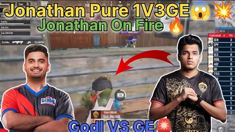 Jonathan Pure 1V3 GE Clutch Godlike VS GE FIGHTJonathan On FIRE