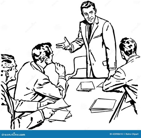 Business Meeting Coloring Pages