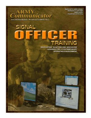 Fillable Online Army Communicator Volume 31 Number 2 Spring 2006