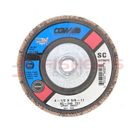 Cgw Silicon Carbide Ultimate Type Flap Disc Grit