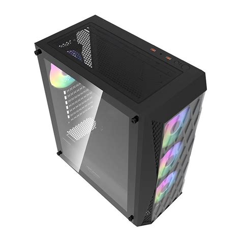 Gabinete Gamer Aigo DarkFlash DK352 Mesh Mid Tower Lateral De Vidro