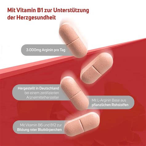 Avitale Arginin Plus Mit Vitamin B1 B6 B12 Und Folsäure