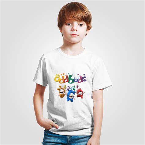 Anime Cartoon Kids Clothes Boys Fashion T Shirts Oddbods Tees Semi