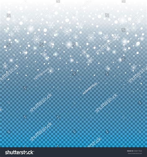 2023 Falling Snow On Transparent Background Stock Vector (Royalty Free ...