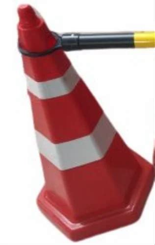 Red And White Pvc Nilkamal Hexagonal Safety Cones Model Name Number