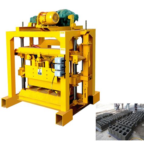 Small Scale Qtj Manual Cement Hollow Block Making Machine Brick