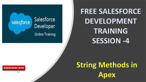 STRING METHODS IN APEX FREE SALESFORCE DEVELOPMENT TRAINING SESSION