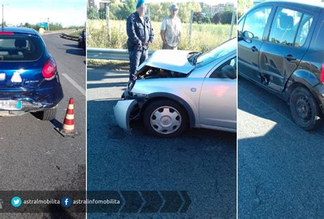 Incidente Tra Tre Auto Sulla Pontina In Direzione Roma Strada Chiusa