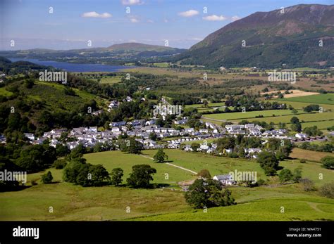 The Village of Braithwaite from the Footpath to the Wainwright 'Barrow' in the Lake District ...