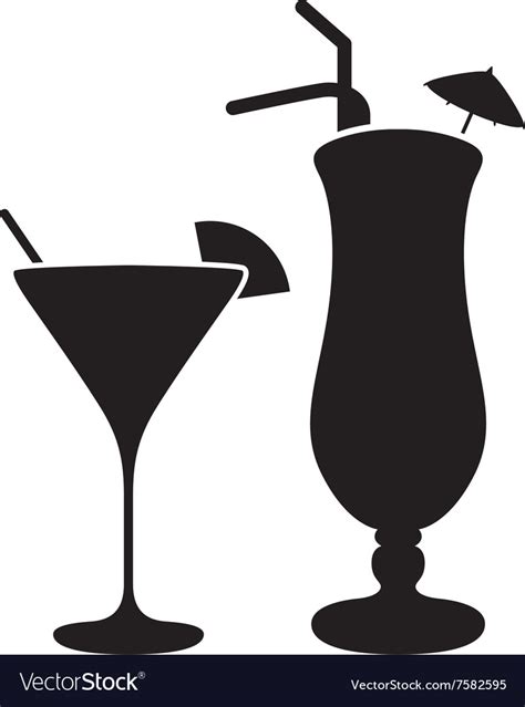 Cocktails Royalty Free Vector Image Vectorstock