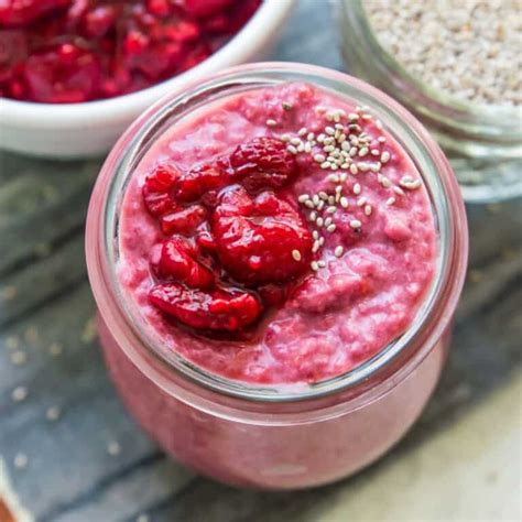 5 Ingredient Raspberry Chia Pudding Pure And Simple Nourishment