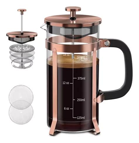 Cafetera Quqiyso French Press Tapa De Acero Inoxidable Cuotas