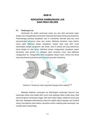 Bab 09 Kekuatan Sambungan Las PDF