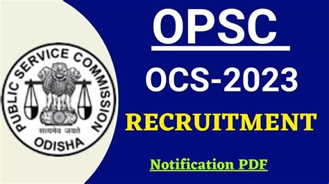 Odisha Civil Service Examination Notification Out Apply For Post