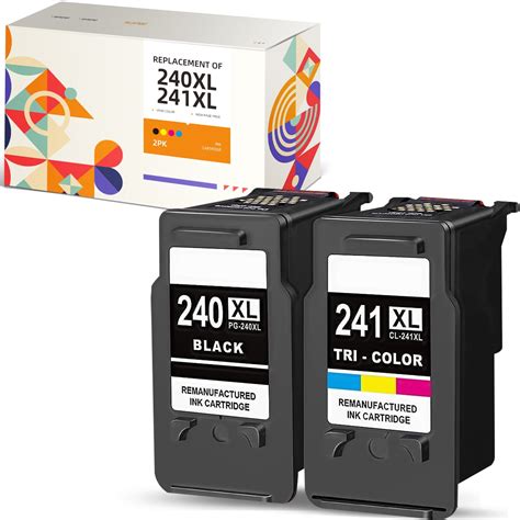 240xl Cl 241xl Black Color Ink Cartridges For Canon Pg 240xl Cl 241xl Pixma Mg And Mx Series