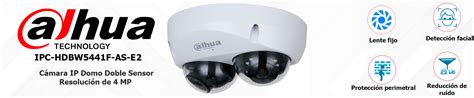 Camara Ip Domo Doble Sensor Lentes Dh Ipc Hdbw F As E