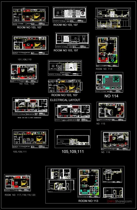 Sport Club Details Autocad File Dwg 2 Free Cad Blocks Download Dwg Models For Architects