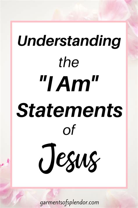 How To Use The I Am Statements Of Jesus In Your Prayers