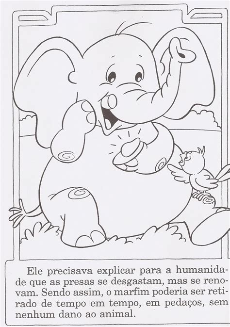 História De Elefante Para Imprimir - Livrinho para colorir O Elefante - livrinho infantil com história ...