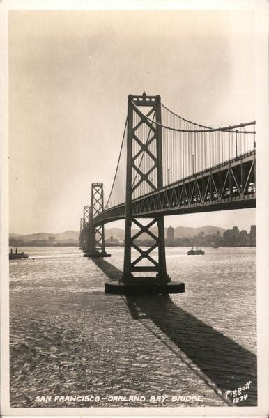 Oakland Bay Bridge San Francisco, CA Piggott Postcard