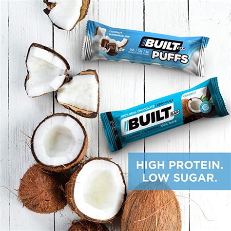 Built Bar Protein Bar Gluten Free Low Sugar Variety Pack 12 Bar Box Best Deals And Price