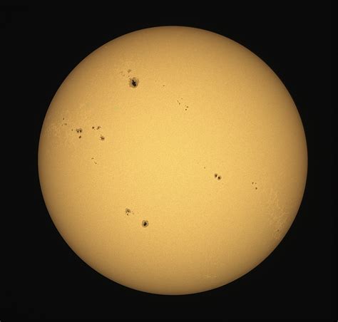 Sunspots Imaged With Altair Solar Herschel Wedge V2 Sponsor