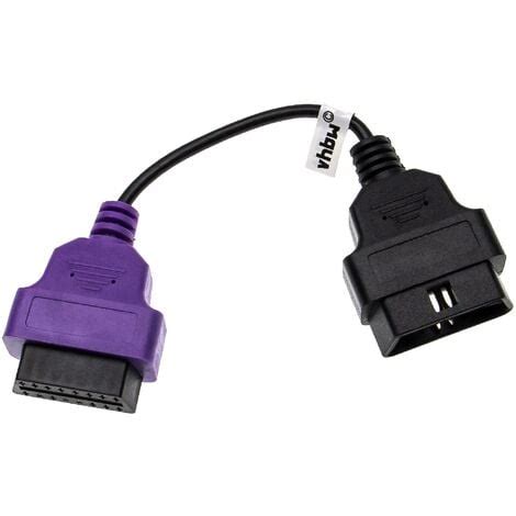 Vhbw OBD2 Adapter A4 16 Pin OBD1 To OBD2 Compatible With Fiat Alfa