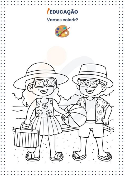 Desenho Para Colorir De Férias Educação Infantil - 30 Desenhos para Colorir: Educação Infantil