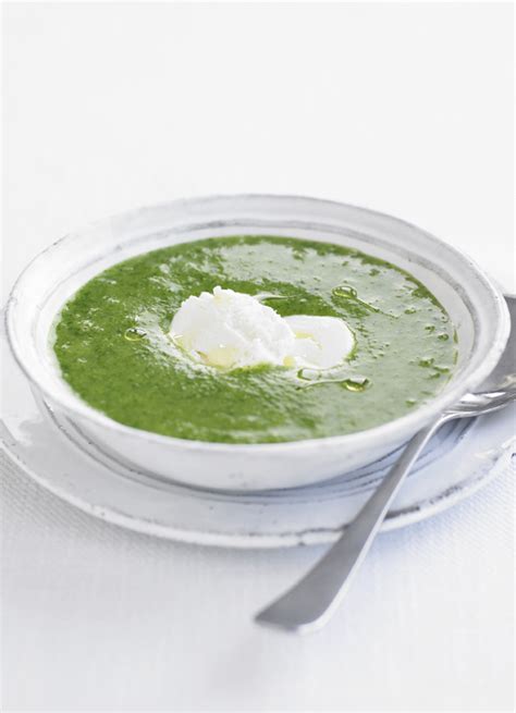 Rocket soup with goat’s cheese recipe - olive magazine