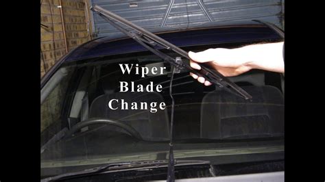 How To Change The Windshield Wiper Blades YouTube